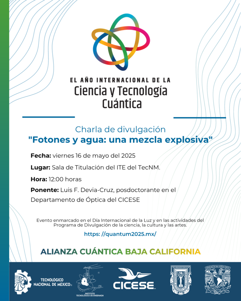 Editable Año Internacional de la Ciencia y Tecnología Cuántica Flyer